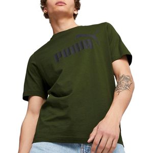 PUMA ESS Logo Tee (s) Heren T-shirt - Groen