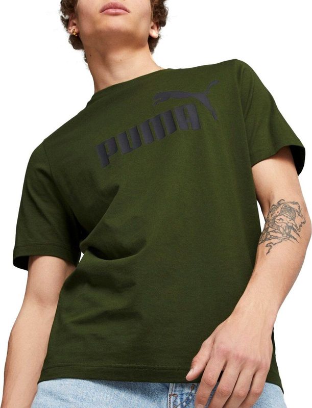 PUMA - Essentials Logo Tee - T-shirt - Zwart - Katoen