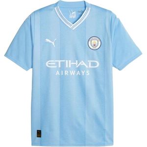 PUMA MCFC Home Jersey Replica Heren Sportshirt - Lichtblauw Wit