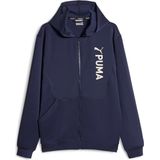 PUMA - fit double knit fz hoodie - Hooded training heren - Blauw