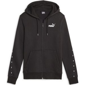 Puma Ess Tape Fl Sweatshirt Met Rits Zwart Vrouw