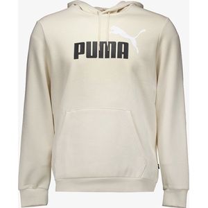 Puma ESS+ Col 2 Big Logo heren hoodie beige