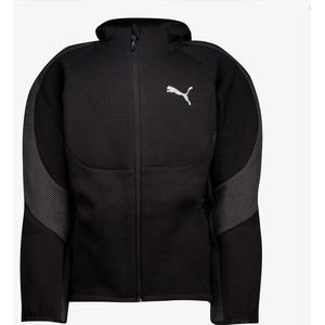 Puma - Evostripe Hoodie - Vest - Zwart - Katoen - Slim-Fit