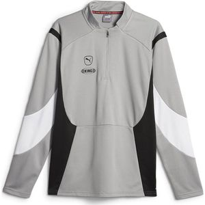 Puma King Pro Sweatshirt Met Halve Rits Grijs Man