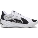 PUMA All-Pro NITRO Team basketbalschoenen, Zwart/Wit, Maat 39