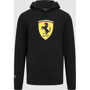Ferrari Logo Hoody Zwart 2024 - Charles Leclerc - Carlos Sainz