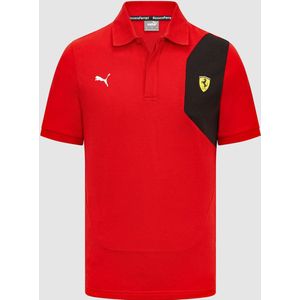 Ferrari Fanwear Classic polo rood M - Charles Leclerc - Carlo Sainz - Formule 1 - Scuderia