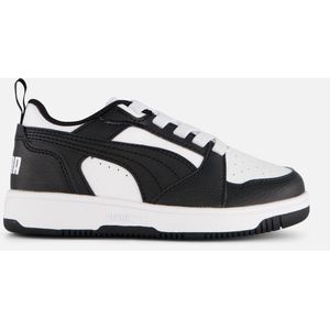 PUMA Rebound V6 Lo Ac Ps Sneakers voor kinderen, uniseks, Puma White Puma Black, 34 EU