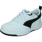 PUMA Rebound V6 Lo AC PS Sneakers voor kinderen, uniseks, Puma White PUMA Black PUMA Black, 29 EU