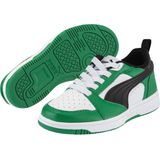 PUMA Rebound V6 Lo sneakers, Groen/Zwart/Wit, Maat 19