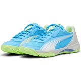 PUMA Unisex NOVA Court Tennis Schoen, Lichtgevend Blauw Wit-Glaciaal Grijs, 4 UK, Lichtgevend Blauw Puma Wit Glacial Grijs, 37 EU