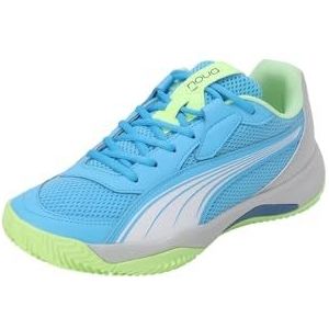 PUMA Nova Court tennisschoen unisex, Lichtgevend Blauw PUMA Wit Glaciaal Grijs, 47 EU