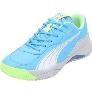 PUMA Nova Smash tennisschoen unisex, Lichtgevend Blauw PUMA Wit Glaciaal Grijs, 38 EU