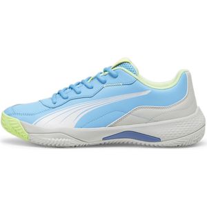 PUMA Unisex NOVA Smash Tennis Schoen, Lichtgevend Blauw Wit-Glaciaal Grijs, 7 UK, Lichtgevend Blauw Puma Wit Glacial Grijs, 40.5 EU