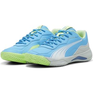 PUMA Unisex NOVA Smash Tennis Schoen, Lichtgevend Blauw Wit-Glaciaal Grijs, 12 UK, Lichtgevend Blauw Puma Wit Glacial Grijs, 47 EU