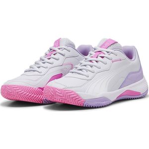 Padelschoen Puma Women NOVA Smash Silver Mist PUMA White Vivid Violet