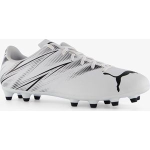 PUMA Attacanto Fg/Ag voetbalschoen voor heren, Puma White Puma Zwart, 39 EU