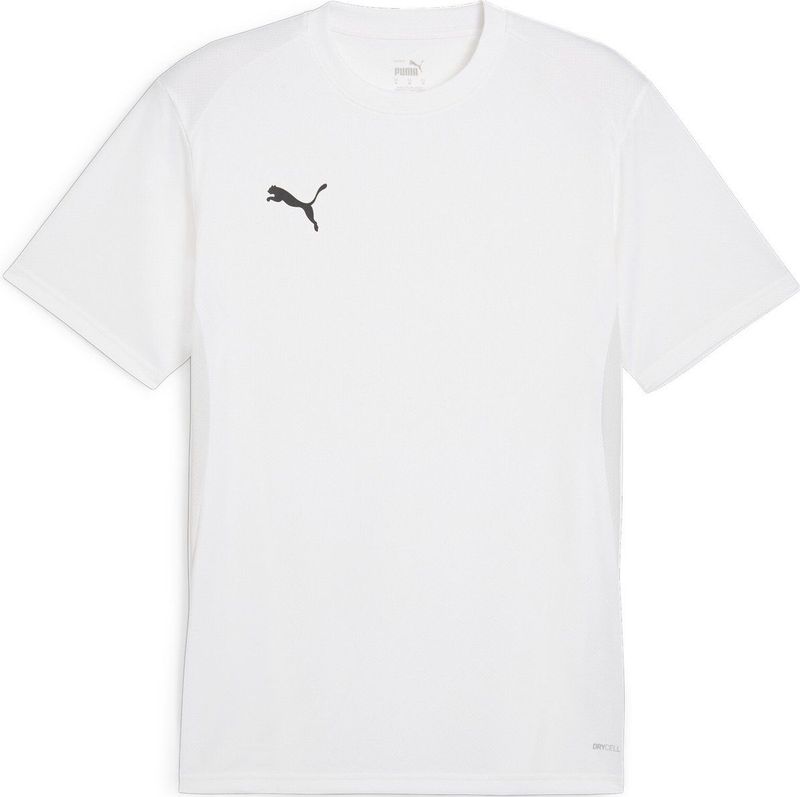 PUMA teamGOAL Jersey Heren sportshirt - PUMA White-PUMA Black-Feather Gray