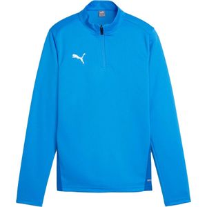 Puma teamgoal training 1/4 zip top in de kleur blauw