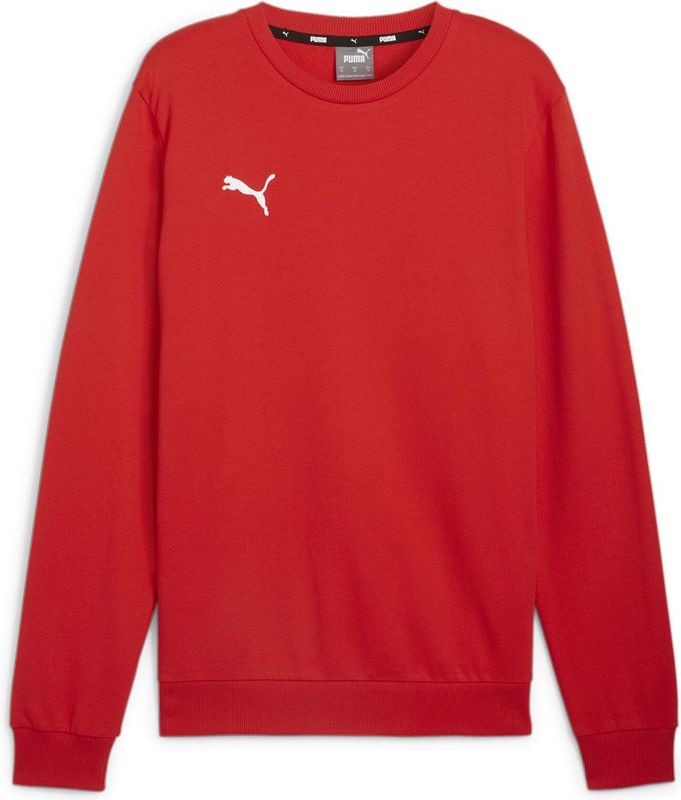 PUMA teamGOAL Casuals Crew Neck Sweat Heren sporttrui - Puma Red-Puma White
