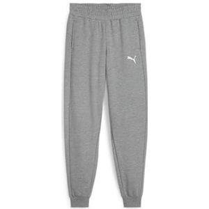 PUMA teamGOAL Casuals Pants Jr Jongens sportbroek - Medium Gray Heather-Puma White