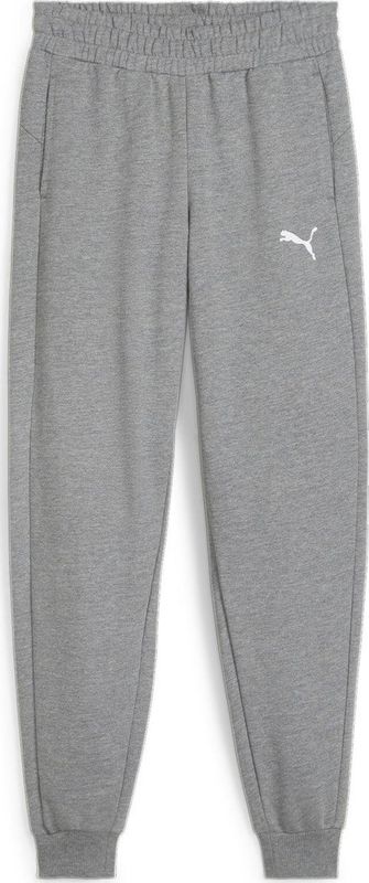 PUMA teamGOAL Casuals Pants Jr Jongens sportbroek - Medium Gray Heather-Puma White