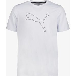 PUMA PERFORMANCE CAT TEE M Heren Sportshirt - Silver Mist