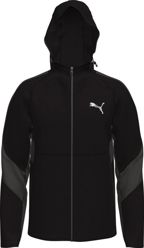Puma evostripe full-zip hoodie in de kleur zwart