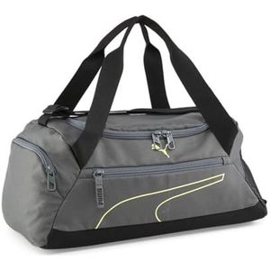 PUMA Fundamentals Sports Bag XS Sporttas, Mineral Gray-Lime Sheen, OSFA