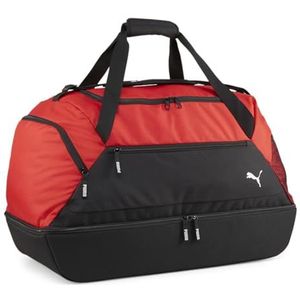 PUMA teamGOAL Teambag M BC (Boot Compartment), uniseks sporttas voor volwassenen, PUMA Red-PUMA Black, OSFA -