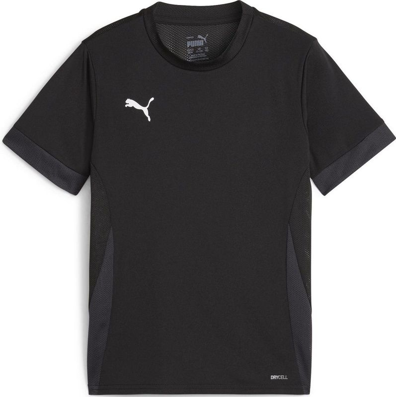 PUMA teamGOAL Matchday Jersey jr Unisex Sportshirt - PUMA Black-PUMA White-Flat Dark Gray