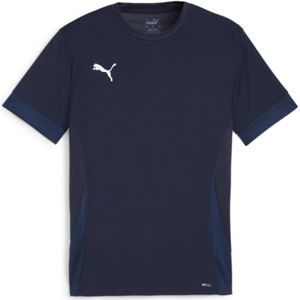PUMA teamGOAL Matchday Jersey Heren Sportshirt - PUMA Navy-PUMA White-Persian Blue