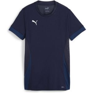 PUMA Sporttop - Navy/Persian Blue - Regular Fit - Korte Mouwen - Normale Lengte