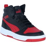 Puma - Rebound V6 Mid - Sneakers - Zwart/Rood - Imitatieleer/Textiel