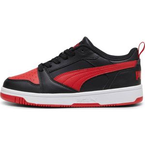 Puma Rebound V6 Lo Sneakers Zwart/Rood