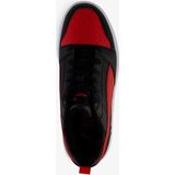 Puma Rebound V6 Low Kinder Sneakers - Zwart/Rood - Uitneembare Zool