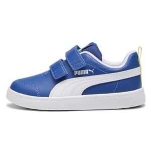 PUMA Courtflex V2 V Ps Sneaker uniseks-kind, COBALT GLAZE-PUMA WHITE-LIME POW, 31 EU