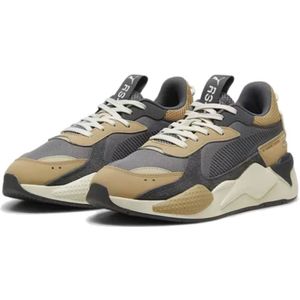 PUMA RS-X Sneakers Suede Donkergrijs Lichtbruin Beige