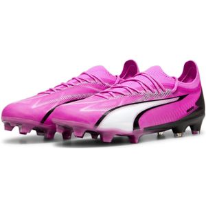 PUMA Ultra Ultimate Gras / Kunstgras Voetbalschoenen (MG) Roze Wit Zwart