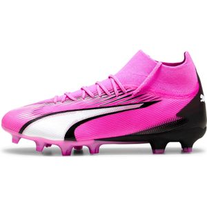 PUMA Ultra Pro FG/AG voetbalschoenen voor heren, roze (Poison Pink PUMA Wit PUMA Black), 47 EU