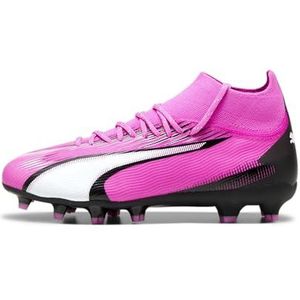 PUMA Ultra Pro Fg/AG Jr, voetbalschoenen, uniseks, voor kinderen en jongens, Poison Pink White Black, 37 EU