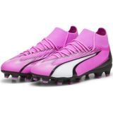 PUMA Ultra Pro Gras / Kunstgras Voetbalschoenen (MG) Kids Roze Wit Zwart