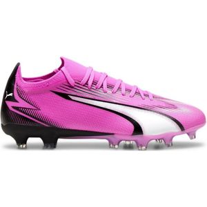 PUMA Unisex Ultra Match Fg/Ag voetbalschoen, Poison Pink PUMA Wit PUMA Zwart, 42.5 EU