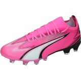 PUMA Unisex Ultra Match FG/AG Voetbalschoen, Poison Roze Wit Zwart, 7 UK, Poison Pink Puma Wit Puma Zwart