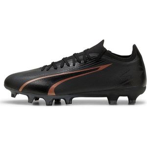 PUMA Unisex Ultra Match Fg/Ag voetbalschoen, Puma Zwart Koper Roos, 46.5 EU