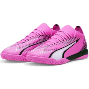 PUMA Ultra Match It voetbalschoen voor heren, Poison Pink PUMA Wit PUMA Zwart, 41 EU