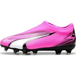 PUMA Ultra Match LL FG/AG JR Voetbalschoen, Poison Roze Wit Zwart, 5 UK, Poison Pink PUMA White PUMA Zwart
