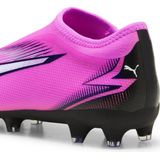 PUMA - Voetbalschoen Ultra Match FG/AG - Roze/Wit - Synthetisch Materiaal