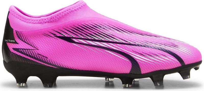 PUMA - Voetbalschoen Ultra Match FG/AG - Roze/Wit - Synthetisch Materiaal