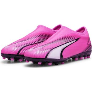 PUMA Ultra Match LL MG JR Voetbalschoen, Poison Roze Wit Zwart, 2.5 UK, Poison Pink PUMA White PUMA Zwart, 35 EU